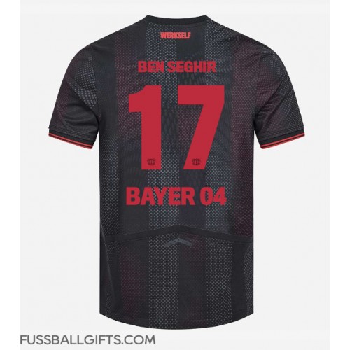 Bayer Leverkusen Eliesse Ben Seghir #17 Fußballbekleidung Heimtrikot 2025-26 Kurzarm